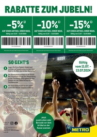 METRO Prospekt - Rabattcoupons