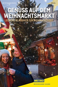 METRO Prospekt - Genuss auf dem Weihnachtsmarkt