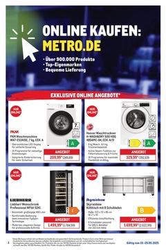 METRO Prospekt - Online Wochen-Angebote