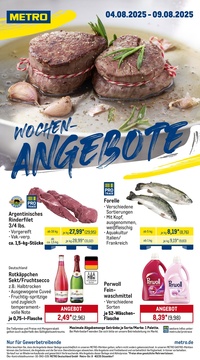 METRO Prospekt - Wochen-Angebote ab 04.08.