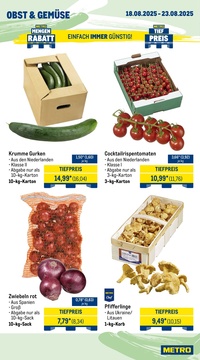 METRO Prospekt - Wochen-Angebote Gastro