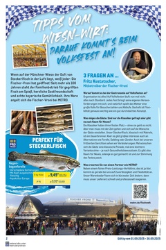 METRO Prospekt - Monats-Menü September 2025
