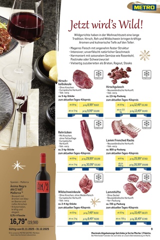 Vorschau des METRO Prospekts - Günstige Weihnachtsdeko für ein stimmungsvolles Fest, Seite 9