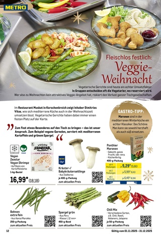 Vorschau des METRO Prospekts - Günstige Weihnachtsdeko für ein stimmungsvolles Fest, Seite 12