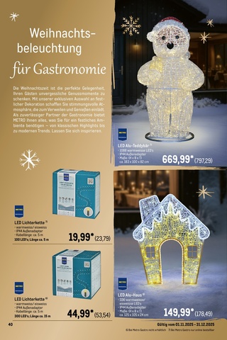 Vorschau des METRO Prospekts - Günstige Weihnachtsdeko für ein stimmungsvolles Fest, Seite 48