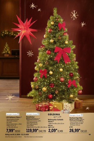 Vorschau des METRO Prospekts - Günstige Weihnachtsdeko für ein stimmungsvolles Fest, Seite 57