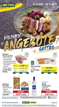 METRO Prospekt - Wochen-Angebote Gastro - Seite 1