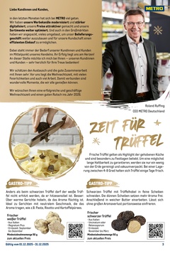 METRO Prospekt - Monats-Menü