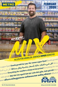 METRO Prospekt - Monats-Mix Februar 2026
