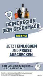 METRO Prospekt - Regionale Spirituosen Vielfalt - Seite 1