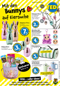 TEDi Prospekt - Mit den Bunnys auf Eiersuche