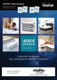 Mohr Prospekt - Tempur Fachberatertage