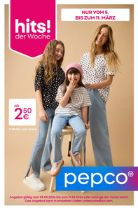 pepco Prospekt - T-Shirts und Jeans