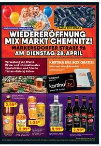 Mix Markt Prospekt - Wiedereröffnung