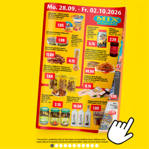 Mix Markt Prospekt - Angebote ab 28.09. - Seite 1
