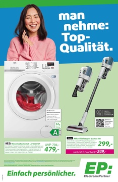 ElectronicPartner Prospekt - Man nehme: Top-qualität.