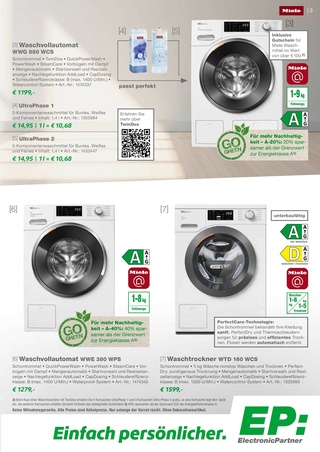 Vorschau des ElectronicPartner Prospekts - Waschmaschinen, Trockner & Kühlschrank, Seite 3