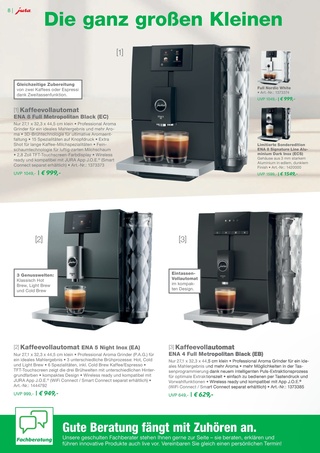 Vorschau des ElectronicPartner Prospekts - Kaffeemaschine, Seite 8