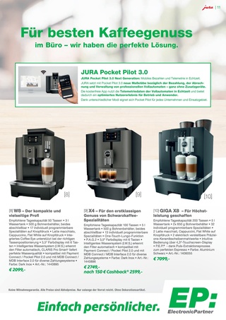 Vorschau des ElectronicPartner Prospekts - Kaffee, Seite 11
