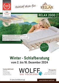 Tischlerei Wolff Prospekt - Winter Schlafberatung