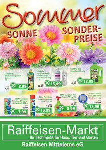 RME Raiffeisen Mittelems Prospekt - Sommer Sonne Sonderpreise