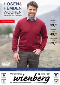 Modehaus Wienberg Prospekt - Hosen- & Hemden-Wochen