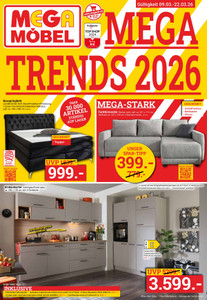 Mega Möbel SB Prospekt - Mega Trends 2026