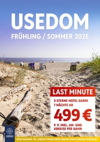 Usedom Reisen Prospekt - Angebote ab 01.04.