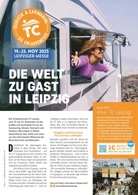 Touristik & Caravaning Prospekt - Die Welt zu Gast in Leipzig