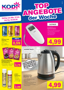 KODi Prospekt - Angebote ab 27.04. - Seite 1