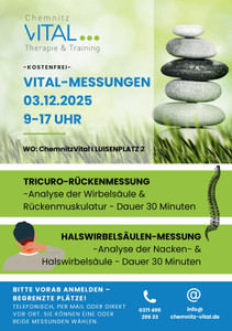Chemnitz Vital Prospekt - Vital-Messung am 03.12.2025