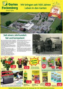 Garten Fockenberg Prospekt - Angebote ab 25.04.