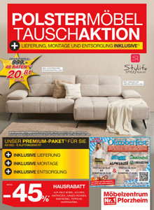 Möbelzentrum Pforzheim Prospekt - Möbelzentrum Pforzheim - Polstermöbel Tauschaktion