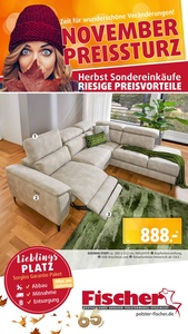 Polstermöbel Fischer Prospekt - November Preissturz
