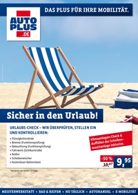 Autoplus Prospekt - Sicher in den Urlaub!