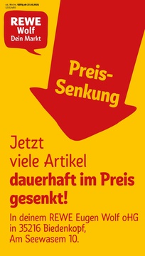 REWE Prospekt - Angebote ab 27.10. - Seite 1