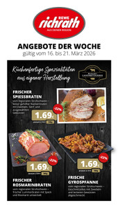 REWE Prospekt - Angebote ab 16.03. - Seite 1