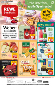 REWE Prospekt - Angebote ab 30.03. - Seite 1