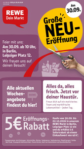 REWE Prospekt - Angebote ab 28.09. - Seite 1