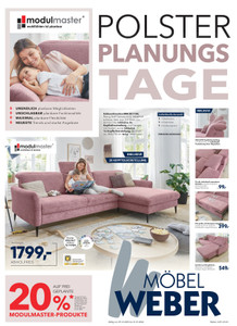 Einrichtungshaus Weber Prospekt - Polster Planungstage V251