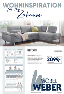 Einrichtungshaus Weber Prospekt - Wohninspiration für Ihr Zuhause