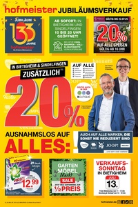 hofmeister Prospekt - Angebote ab 02.07.