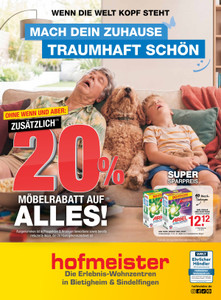 hofmeister Prospekt - Mach dein Zuhause traumhaft schön