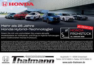 Autohaus Thalmann Prospekt - Mehr als 25 Jahre Honda Hybrid-Technologie!