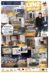 Möbel Lenz Prospekt - Lenz Jubiläum