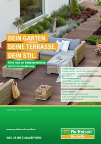 ZG Raiffeisen Prospekt - Dein Garten. Deine Terasse. Dein Stil.