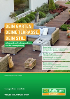 ZG Raiffeisen Prospekt - Dein Garten. Deine Terasse. Dein Stil.