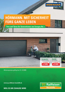 ZG Raiffeisen Prospekt - Hörmann. mit Sicherheit Fürs Ganze Leben