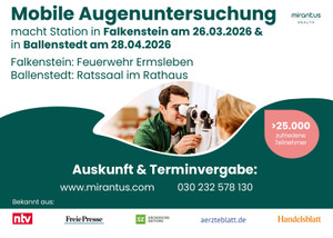 Miranthus Health Prospekt - Mirantus Augenuntersuchung Ballenstedt+Falkenstein