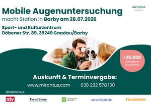 Miranthus Health Prospekt - Mirantus Augenuntersuchung Barby